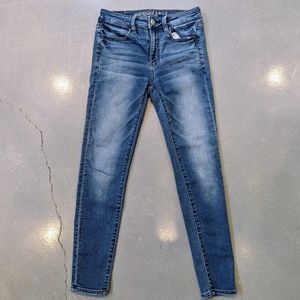 American Eagle Hi-Rise Stretch Crop Jegging Denim Jean 2